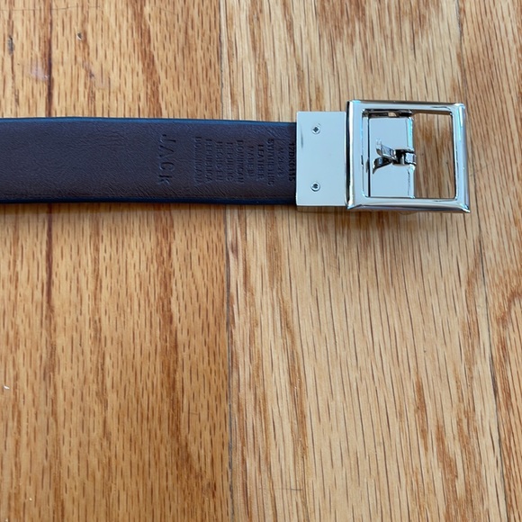 Reversible kids Dockers black and brown leather belt size M 26-28 - Picture 3 of 6